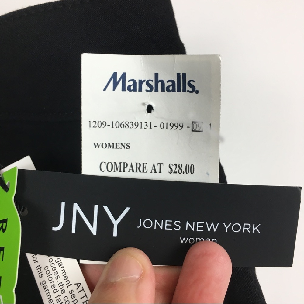 NWT Jones New York Repreve Black Jeans Sz 22W Stretch Skinny Eco Friendly Goth - Picture 7 of 13